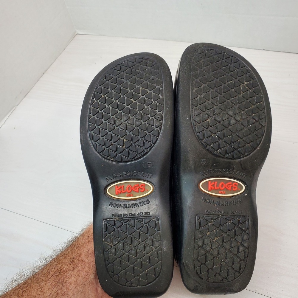 Klogs USA Springfield Work Clog Black Slip-Resistant Shoes Slip-On Womens 5 - Picture 11 of 13